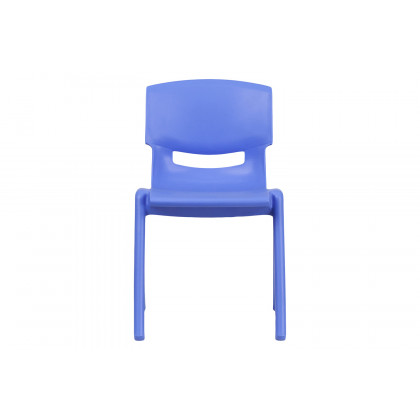 BLNK Whitney Plastic Stackable School Chair 4 Pack - Blue, 13.25"H Seat
