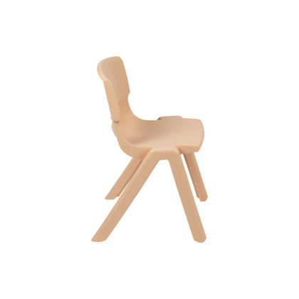 BLNK Whitney Plastic Stackable School Chair 4 Pack - Natural, 13.25"H Seat