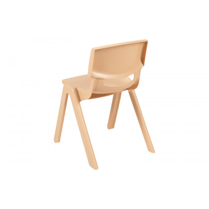 BLNK Whitney Plastic Stackable School Chair 4 Pack - Natural, 13.25"H Seat