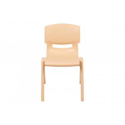 BLNK Whitney Plastic Stackable School Chair 4 Pack - Natural, 13.25"H Seat
