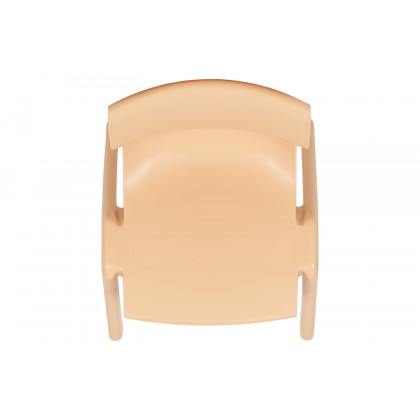 BLNK Whitney Plastic Stackable School Chair 4 Pack - Natural, 13.25"H Seat