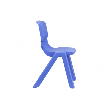BLNK Whitney Plastic Stackable School Chair 4 Pack - Blue, 15.5"H Seat