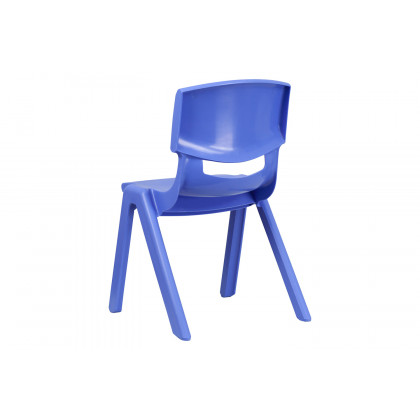BLNK Whitney Plastic Stackable School Chair 4 Pack - Blue, 15.5"H Seat
