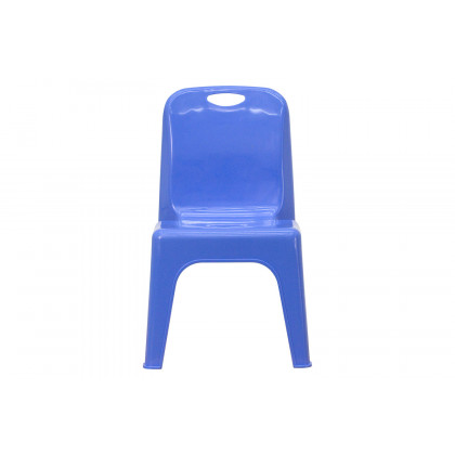 BLNK Whitney Plastic Stackable School Chair 4 Pack - Blue, 11"H Seat