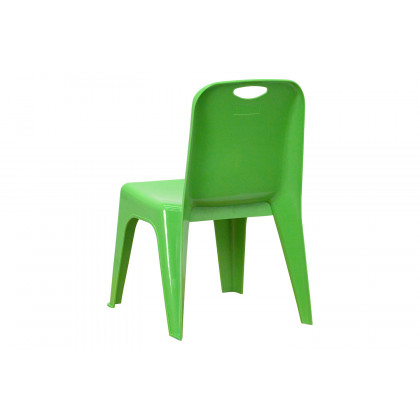 BLNK Whitney Plastic Stackable School Chair 4 Pack - Green, 11"H Seat