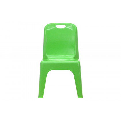 BLNK Whitney Plastic Stackable School Chair 4 Pack - Green, 11"H Seat