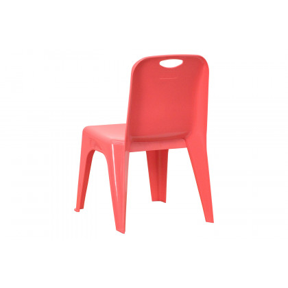BLNK Whitney Plastic Stackable School Chair 4 Pack - Red, 11"H Seat
