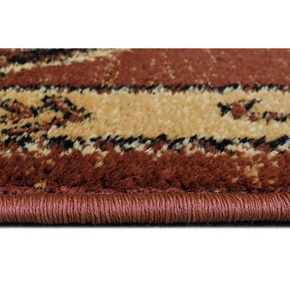 BLNK Hoytt Collection Brown Bucking Bronco Cowboy Area Rug with Jute Backing - 2'W x 3'L