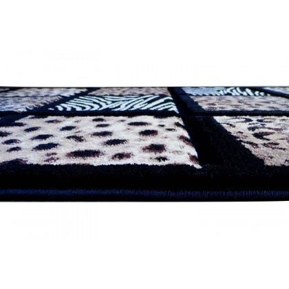 BLNK Menagerie Collection Modern Olefin Animal Print Area Rug - 3'W x 10'L