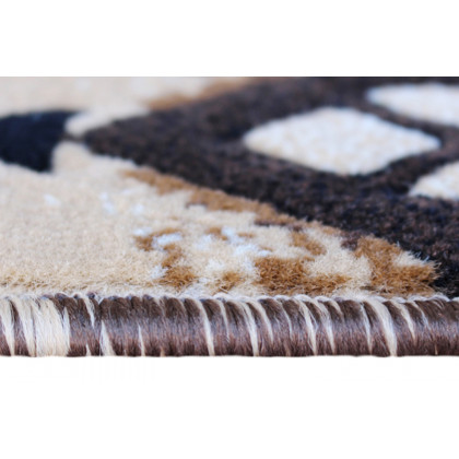 BLNK Mohave Collection Southwestern Style Olefin Traditional Fibers Area Rug with Jute Backing - Brown, 2'W x 3'L