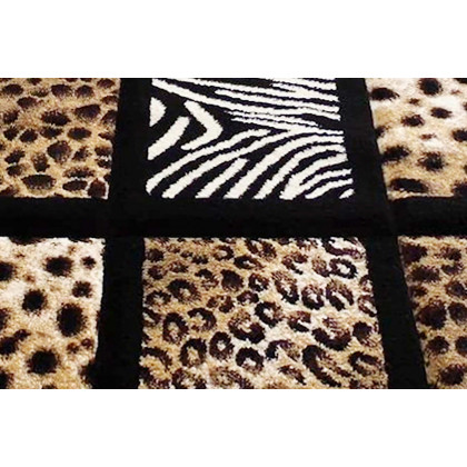 BLNK Menagerie Collection Modern Olefin Animal Print Area Rug - 3'W x 7'L