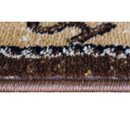 BLNK Hoytt Collection Brown Bucking Bronco Cowboy Area Rug with Jute Backing - 2'W x 11'L