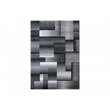 BLNK Elio Collection Olefin Color Blocked Area Rug with Jute Backing - Gray, 8'W x 10'L