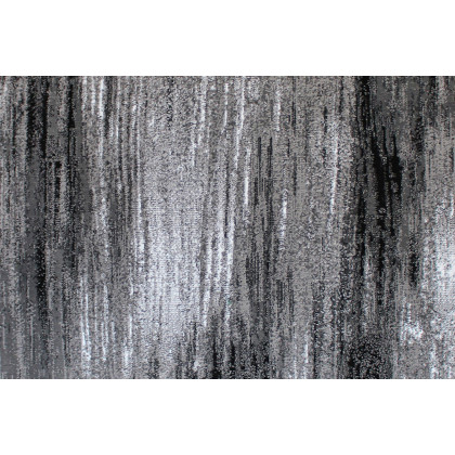 BLNK Rylan Collection Olefin Scraped Design Area Rug with Jute Backing - Gray, 5'W x 7'L