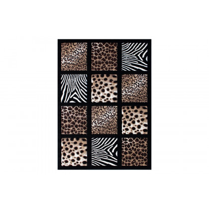 BLNK Menagerie Collection Modern Olefin Animal Print Area Rug - 5'W x 7'L