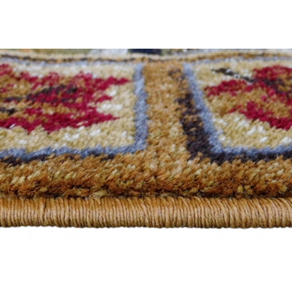 BLNK - Gaylord Collection Beige Bear and Moose Wilderness Area Rug with Jute Backing