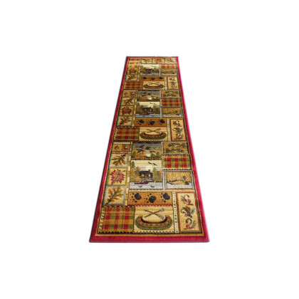 BLNK - Gaylord Collection Beige Cabin Area Rug with Jute Backing for Indoor Use