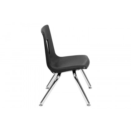 BLNK Mickey Advantage Student Stack School Chair - Black, 12"H