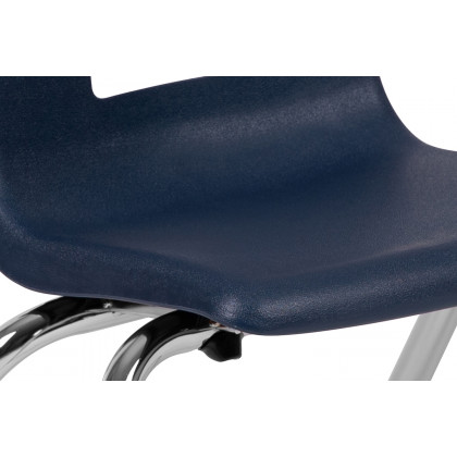 BLNK Mickey Advantage Student Stack School Chair - Navy, 12"H