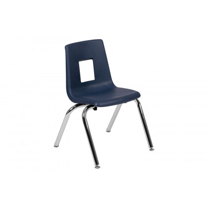 BLNK Mickey Advantage Student Stack School Chair - Navy, 14"H