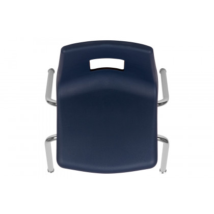 BLNK Mickey Advantage Student Stack School Chair - Navy, 16"H