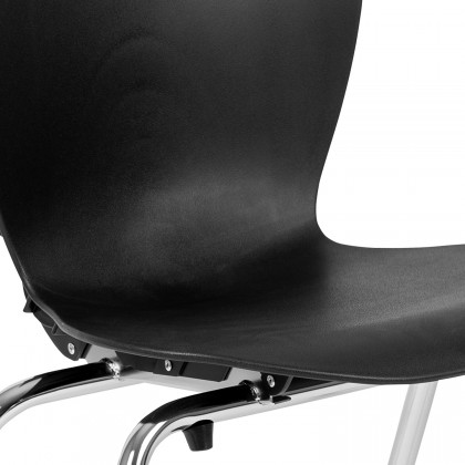 BLNK Mickey Advantage Student Stack School Chair - Titan Black, 18"H