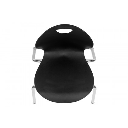 BLNK Mickey Advantage Student Stack School Chair - Titan Black, 18"H