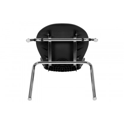 BLNK Mickey Advantage Student Stack School Chair - Titan Black, 18"H
