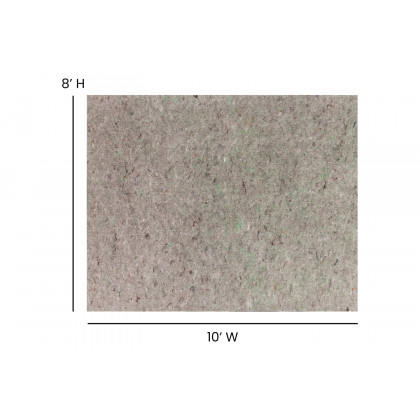 BLNK Minnie Slide-Stop Multi-Surface Reversible Non-Slip Cushion Rug Pad - Gray, 8'W x 10'L