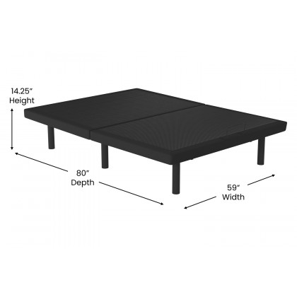 BLNK Selene Adjustable Upholstered Bed Base - Queen Size