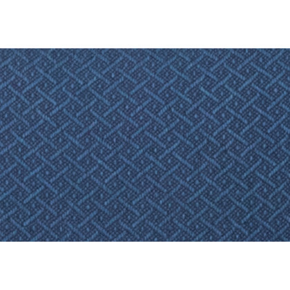 BLNK HERCULES Series Style 1 Fabric Premium Curved Triple Braced and Double Hinged Metal Folding Chair - Navy