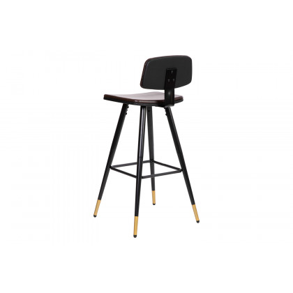 BLNK Kora Commercial LeatherSoft Low Back Bar Stools Set of 2 - Brown