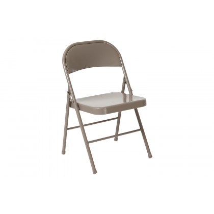 BLNK HERCULES Series Double Braced Metal Folding Chair - Gray