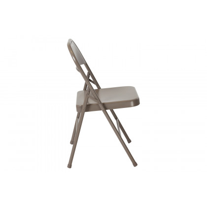 BLNK HERCULES Series Double Braced Metal Folding Chair - Gray