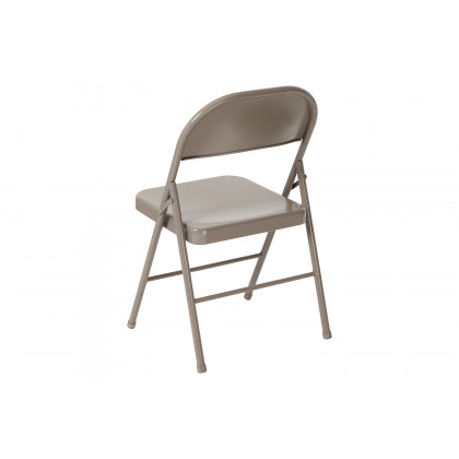 BLNK HERCULES Series Double Braced Metal Folding Chair - Gray