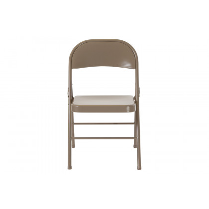 BLNK HERCULES Series Double Braced Metal Folding Chair - Gray