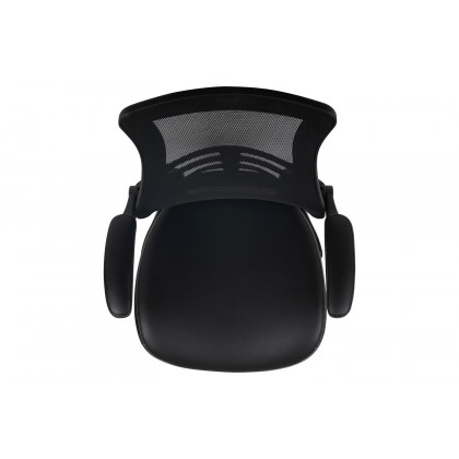BLNK - Kelista Mid-Back Mesh Ergonomic Drafting Chair with Seat, Adjustable Foot Ring and Flip-Up Arms