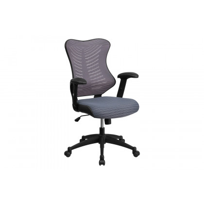 BLNK - Kale High-Back Designer Mesh Executive Swivel Ergonomic Office Chair with Adjustable Arms