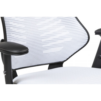 BLNK Kale High-Back Designer Mesh Executive Swivel Ergonomic Office Chair with Adjustable Arms - White