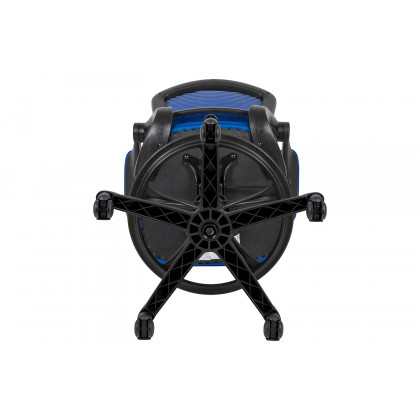 BLNK Kale Mid-Back Mesh Ergonomic Drafting Chair with Adjustable Foot Ring and Flip-Up Arms - Blue