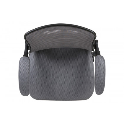 BLNK Kale Mid-Back Mesh Ergonomic Drafting Chair with Adjustable Foot Ring and Flip-Up Arms - Dark Gray