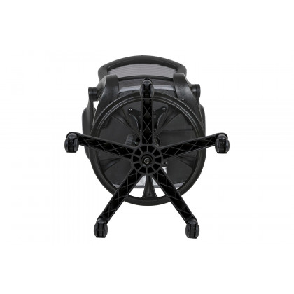 BLNK Kale Mid-Back Mesh Ergonomic Drafting Chair with Adjustable Foot Ring and Flip-Up Arms - Dark Gray