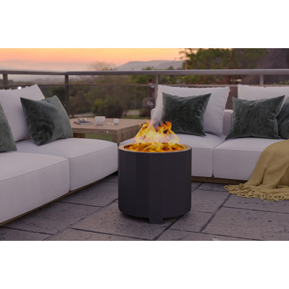 BLNK Titus Commercial Smokeless Outdoor Firepit - Black, 19.5"D