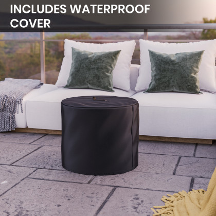 BLNK Titus Commercial Smokeless Outdoor Firepit - Black, 19.5"D