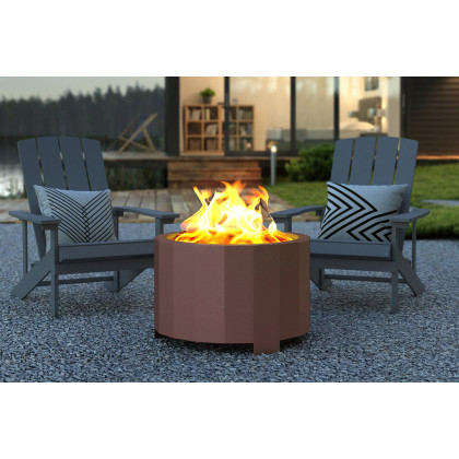 BLNK Titus Commercial Smokeless Outdoor Firepit - Bronze, 27"D