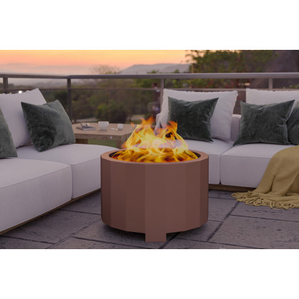 BLNK Titus Commercial Smokeless Outdoor Firepit - Bronze, 27"D