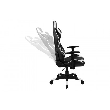 BLNK Optis Black Gaming Desk and Reclining Gaming Chair Set with Cup Holder, Headphone Hook and 2 Wire Management Holes - Black