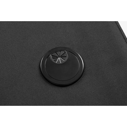 BLNK Optis Gaming Desk and Reclining Gaming Chair Set with Cup Holder, Headphone Hook, Removable Mouse Pad Top and Wire Management - Gray/Black