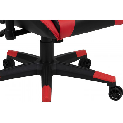 BLNK Optis Red Gaming Desk and Reclining Gaming Chair Set with Cup Holder and Headphone Hook - Red/Black