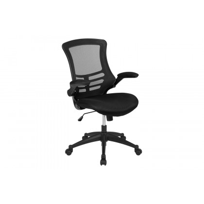 BLNK Regent Electric Height Adjustable Standing Desk with Black Mesh Swivel Ergonomic Task Office Chair - Mahogany